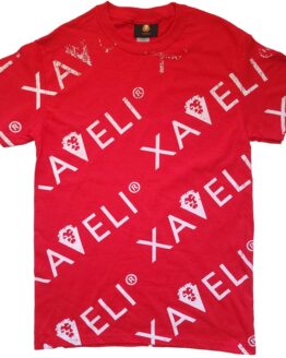 Red Front All over Printed Xaveli T Shirt